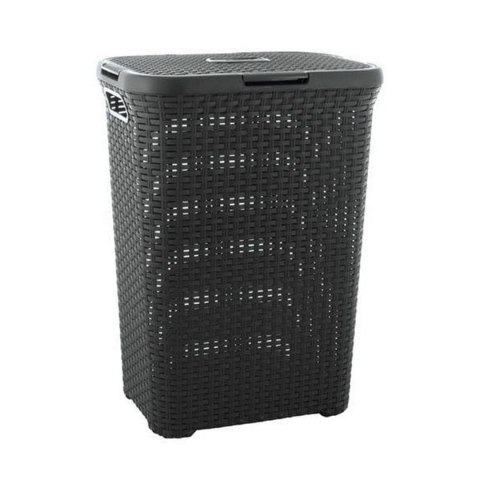 Kosz na bieliznę Curver Natural Style 40L ciemnySz