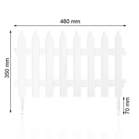 Płotek ogrodowy Garden Classic 3,2m biały Płotek ogrodowy Garden Classic 3,2m biały