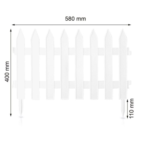 Płotek ogrodowy Garden Classic 3,5m biały Płotek ogrodowy Garden Classic 3,5m biały