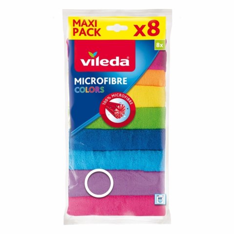 Zestaw 8 ściereczek Vileda Mikrofibra Colors Zestaw 8 ściereczek Vileda Mikrofibra Colors