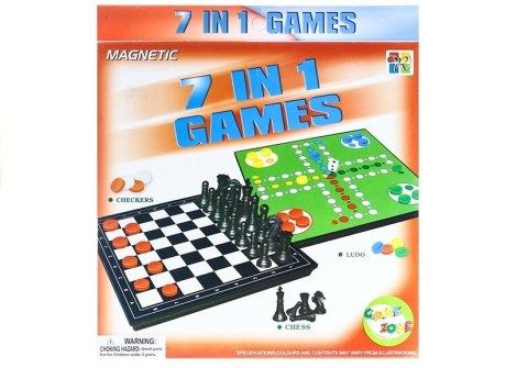 Gry 7w1 Zestaw Gier Planszowych Ludo Warcaby Gry 7w1 Zestaw Gier Planszowych Ludo Warcaby