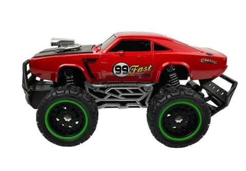 Auto Zdalnie Sterowane R/C 6.5 km/h Wysokie Koła Czerwone Auto Zdalnie Sterowane R/C 6.5 km/h Wysokie Koła Czerwone