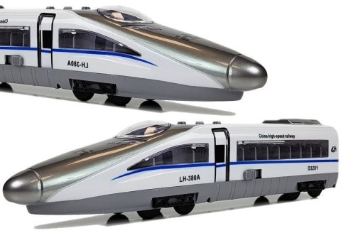 Pociąg Pendolino z Naciągiem Biały z Dźwiękiem i Światłami Pociąg Pendolino z Naciągiem Biały z Dźwiękiem i Światłami