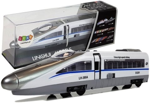 Pociąg Pendolino z Naciągiem Biały z Dźwiękiem i Światłami Pociąg Pendolino z Naciągiem Biały z Dźwiękiem i Światłami