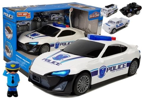 Auto Policyjne Schowek Garaż 2w1 Policjant Małe Autka Dźwięk Światła Auto Policyjne Schowek Garaż 2w1 Policjant Małe Autka Dźwięk Światła