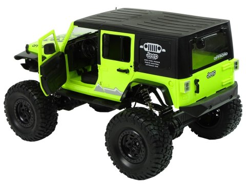 Auto Terenowe Rock Crawler 2.4 GHz Zielone Amortyzatory 4x4 Auto Terenowe Rock Crawler 2.4 GHz Zielone Amortyzatory 4x4
