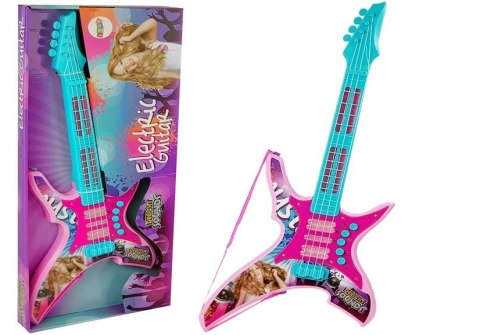Gitara Elektryczna ze Światłami i Dźwiękami Różowa 62 cm Gitara Elektryczna ze Światłami i Dźwiękami Różowa 62 cm