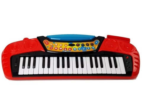 Keyboard ze Statywem Krzesełkiem 37 Klawiszy Czerwony Keyboard ze Statywem Krzesełkiem 37 Klawiszy Czerwony