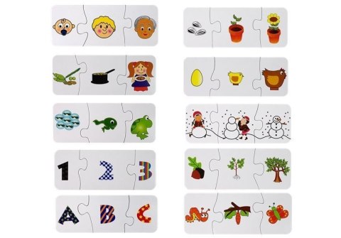 Puzzle Edukacyjne Układanka Nauka 10 Połączeń Puzzle Edukacyjne Układanka Nauka 10 Połączeń