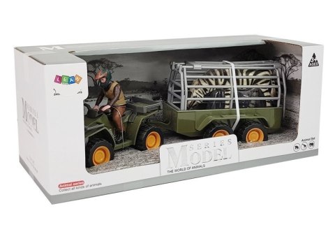 Quad z Przyczepką Transporter Figurki Zebra Quad z Przyczepką Transporter Figurki Zebra