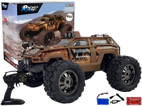 Auto Rajdowe Off-Road Zdalnie Sterowane Brązowa 2.4G 1:18 35 km/h Kontrola Prędkości Auto Rajdowe Off-Road Zdalnie Sterowane Brązowa 2.4G 1:18 35 km/h Kontrola Prędkości