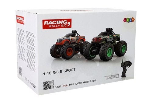 Auto Terenowe Duże Koła Bigfoot Zdalnie Sterowany 2.4G 1:18 Żółty Auto Terenowe Duże Koła Bigfoot Zdalnie Sterowany 2.4G 1:18 Żółty