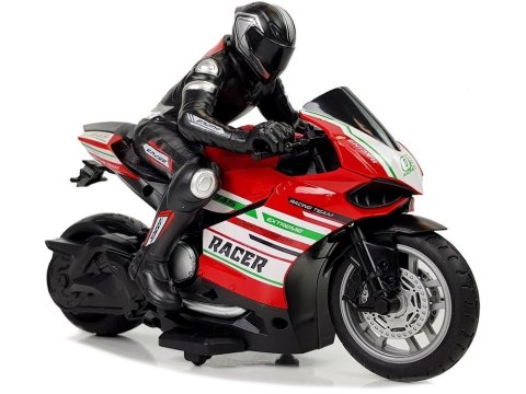 Motor Sportowy Ścigacz Zdalnie Sterowany 2.4G Zasięg 35 m Czerwony Motor Sportowy Ścigacz Zdalnie Sterowany 2.4G Zasięg 35 m Czerwony