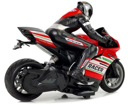 Motor Sportowy Ścigacz Zdalnie Sterowany 2.4G Zasięg 35 m Czerwony Motor Sportowy Ścigacz Zdalnie Sterowany 2.4G Zasięg 35 m Czerwony