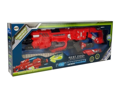Pistolet Luminescencyjny Świeci w Ciemności Piankowe Naboje Dźwięk Zasięg 45 m Pistolet Luminescencyjny Świeci w Ciemności Piankowe Naboje Dźwięk Zasięg 45 m