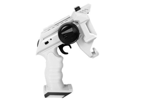 Pistolet Wyrzutnia Autko 2 w 1 Zdalnie Sterowany Piankowe Krążki Biały 2,4 G Pistolet Wyrzutnia Autko 2 w 1 Zdalnie Sterowany Piankowe Krążki Biały 2,4 G