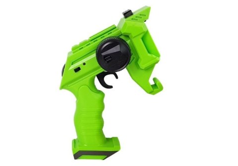 Pistolet Wyrzutnia Autko 2 w 1 Zdalnie Sterowany Piankowe Krążki Zielony Pistolet Wyrzutnia Autko 2 w 1 Zdalnie Sterowany Piankowe Krążki Zielony