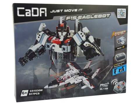 Klocki Konstrukcyjne Robot Samolot Z Klocków CADA Zdalnie Sterowane 917 Elementów Klocki Konstrukcyjne Robot Samolot Z Klocków CADA Zdalnie Sterowane 917 Elementów