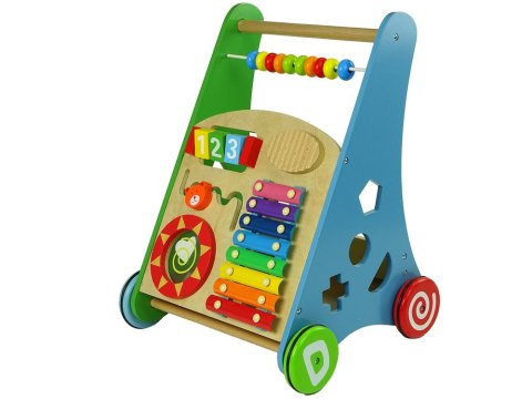 Pchacz Drewniany Sorter Kolorowy Figury Geometryczne Cymbałki Koraliki Pchacz Drewniany Sorter Kolorowy Figury Geometryczne Cymbałki Koraliki