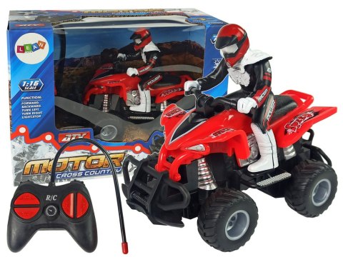 Quad Zdalnie Sterowany Czerwony 1:16 Na Baterie Quad Zdalnie Sterowany Czerwony 1:16 Na Baterie