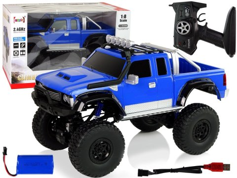 Auto Off- Road R/C 2.4G Climbing Car 1:8 Niebieskie 4x4 Auto Off- Road R/C 2.4G Climbing Car 1:8 Niebieskie 4x4