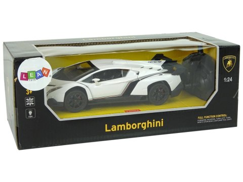 Auto Sportowe R/C 1:24 Lamborghini Veneno Białe 2.4 G Światła Auto Sportowe R/C 1:24 Lamborghini Veneno Białe 2.4 G Światła