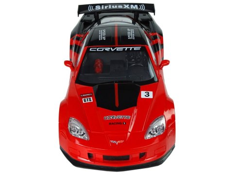 Auto Sportowe Wyścigowe R/C 1:18 Corvette C6.R Czerwony 2.4 G Światła Auto Sportowe Wyścigowe R/C 1:18 Corvette C6.R Czerwony 2.4 G Światła