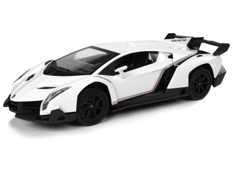 Auto Zdalnie Sterowane Lamborghini Veneno Biały Kierownica Dźwięk Światła Auto Zdalnie Sterowane Lamborghini Veneno Biały Kierownica Dźwięk Światła