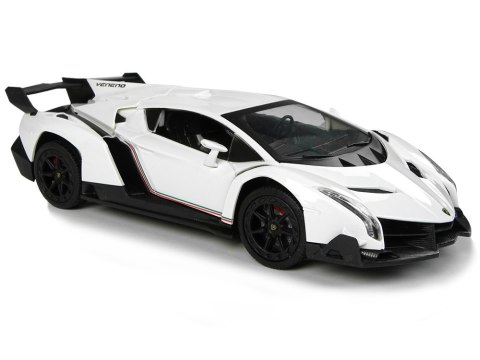 Auto Zdalnie Sterowane Lamborghini Veneno Biały Kierownica Dźwięk Światła Auto Zdalnie Sterowane Lamborghini Veneno Biały Kierownica Dźwięk Światła
