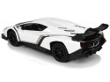 Auto Zdalnie Sterowane Lamborghini Veneno Biały Kierownica Dźwięk Światła