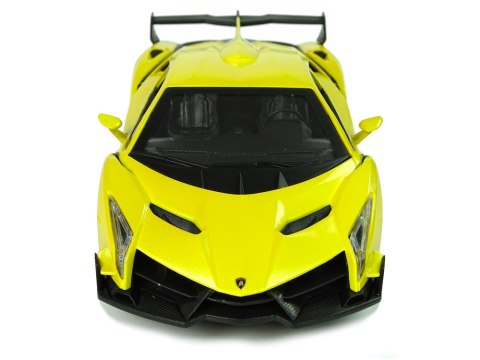 Auto Zdalnie Sterowane Lamborghini Veneno Żółte 2,4 G Pilot Kierownica Dźwięk Światła Auto Zdalnie Sterowane Lamborghini Veneno Żółte 2,4 G Pilot Kierownica Dźwięk Światła