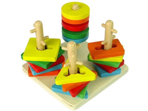 Drewniane Klocki Układanka Zręcznościowa Edukacyjna Sorter Kształty Drewniane Klocki Układanka Zręcznościowa Edukacyjna Sorter Kształty