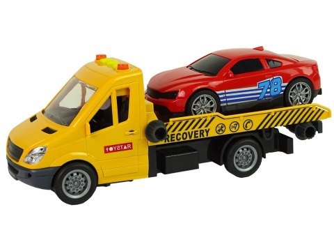 Samochód Transportowy Laweta Autko Rampa Pomoc Dźwięki Światła Samochód Transportowy Laweta Autko Rampa Pomoc Dźwięki Światła