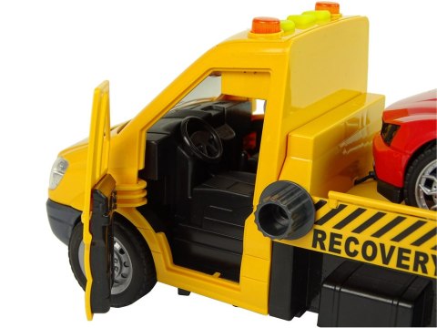 Samochód Transportowy Laweta Autko Rampa Pomoc Dźwięki Światła Samochód Transportowy Laweta Autko Rampa Pomoc Dźwięki Światła