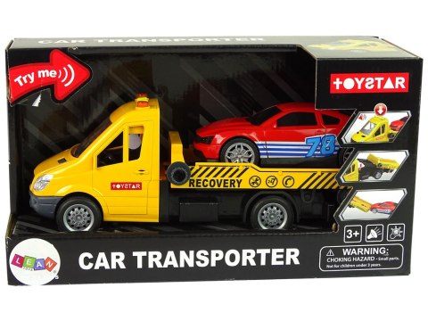 Samochód Transportowy Laweta Autko Rampa Pomoc Dźwięki Światła Samochód Transportowy Laweta Autko Rampa Pomoc Dźwięki Światła