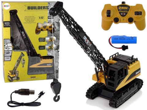 Dźwig Żuraw 1:12 Zdalnie Sterowany 2,4 GHz Budowa Światła Dźwig Żuraw 1:12 Zdalnie Sterowany 2,4 GHz Budowa Światła
