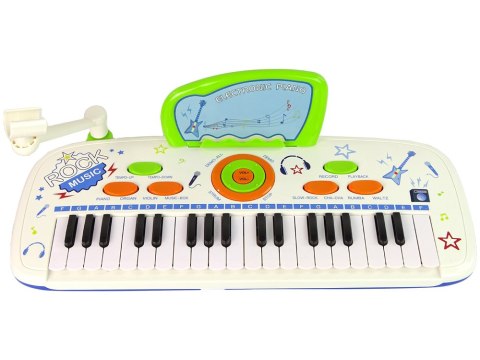 Elektryczne Pianino Keyboard Dla Dzieci Niebieski Nuty USB MP3 Elektryczne Pianino Keyboard Dla Dzieci Niebieski Nuty USB MP3