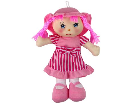 Lalka Szmacianka Przytulanka Różowa W Paski 28 cm Lalka Szmacianka Przytulanka Różowa W Paski 28 cm