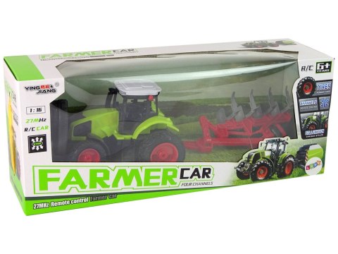 Traktor Zdalnie Sterowany 1:16 Pilot Gumowe Koła Traktor Zdalnie Sterowany 1:16 Pilot Gumowe Koła