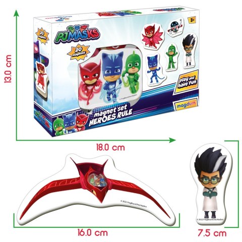 Zestaw Magnesów Pidżamersi Pjmasks ME 5031-32 Zestaw Magnesów Pidżamersi Pjmasks ME 5031-32