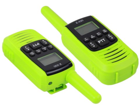 Krótkofalówki Walkie-Talkie Zielone Zasięg 3km Gadżet Do Komunikacji Krótkofalówki Walkie-Talkie Zielone Zasięg 3km Gadżet Do Komunikacji