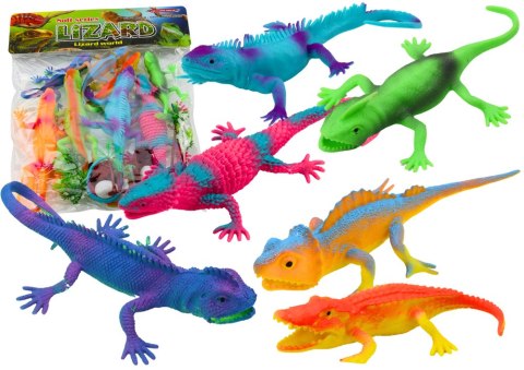 Zestaw Figurek Jaszczurki Gady Kolorowe 8 Sztuk Zestaw Figurek Jaszczurki Gady Kolorowe 8 Sztuk
