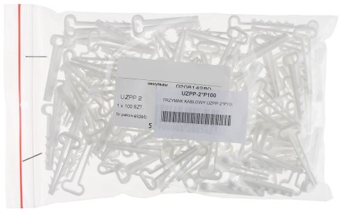 MUROWY TRZYMAK KABLA PŁASKIEGO 4,5 x 11mm 100szt.