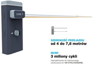 Szlaban CAME GARD GT8 - zestaw do 8 metrów