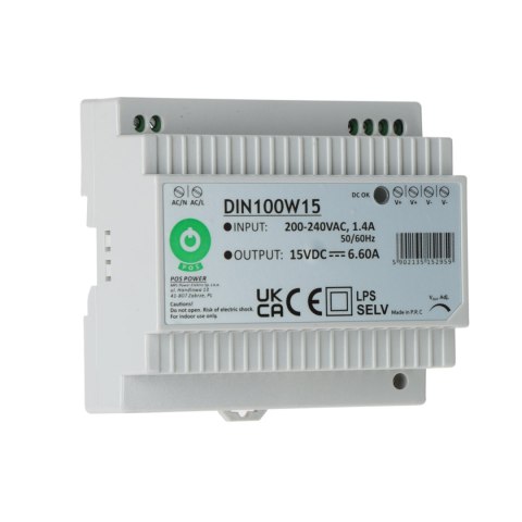 ZASILACZ IMPULSOWY DIN100W15 POS ZASILACZ IMPULSOWY DIN100W15 POS