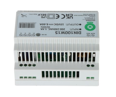 ZASILACZ IMPULSOWY DIN100W15 POS ZASILACZ IMPULSOWY DIN100W15 POS