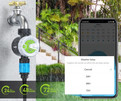 INTELIGENTNY ZAWÓR DO SYSTEMU NAWADNIANIA Z BRAMKĄ WIFI TTV102B+TWG009BW Tuya Smart RainPoint INTELIGENTNY ZAWÓR DO SYSTEMU NAWADNIANIA Z BRAMKĄ WIFI TTV102B+TWG009BW Tuya Smart RainPoint