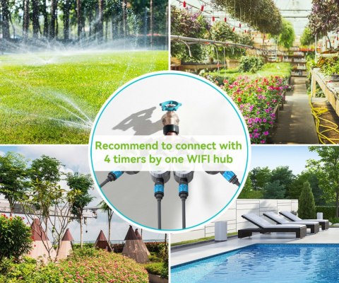 INTELIGENTNY ZAWÓR DO SYSTEMU NAWADNIANIA Z BRAMKĄ WIFI TTV102B+TWG009BW Tuya Smart RainPoint INTELIGENTNY ZAWÓR DO SYSTEMU NAWADNIANIA Z BRAMKĄ WIFI TTV102B+TWG009BW Tuya Smart RainPoint