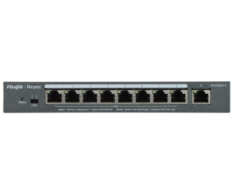 SWITCH POE RG-ES209GC-P 8-PORTOWY REYEE SWITCH POE RG-ES209GC-P 8-PORTOWY REYEE
