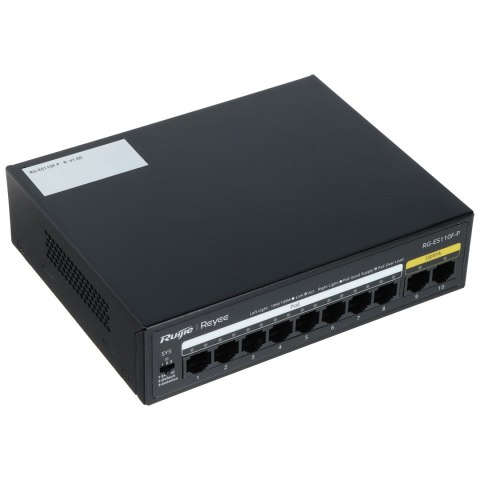 SWITCH POE RG-ES110F-P 8-PORTOWY REYEE SWITCH POE RG-ES110F-P 8-PORTOWY REYEE